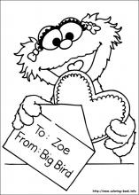 Sesame street coloring pages on coloring