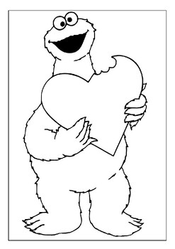 Sesame street coloring sheets educational fun with fluffy characters pages