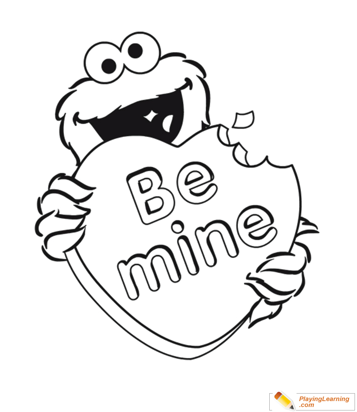 Cookie monster coloring page free cookie monster coloring page