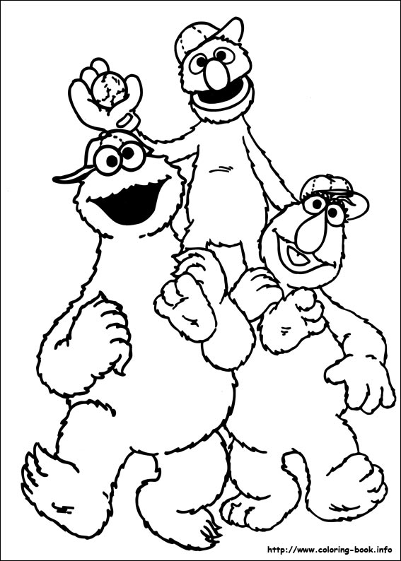 Sesame street coloring picture