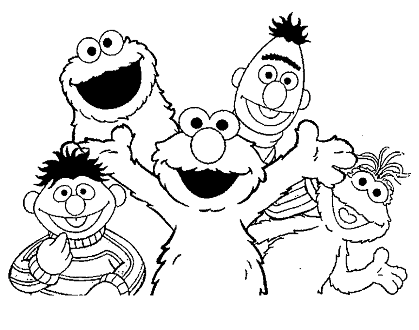 Cookie monster coloring pages