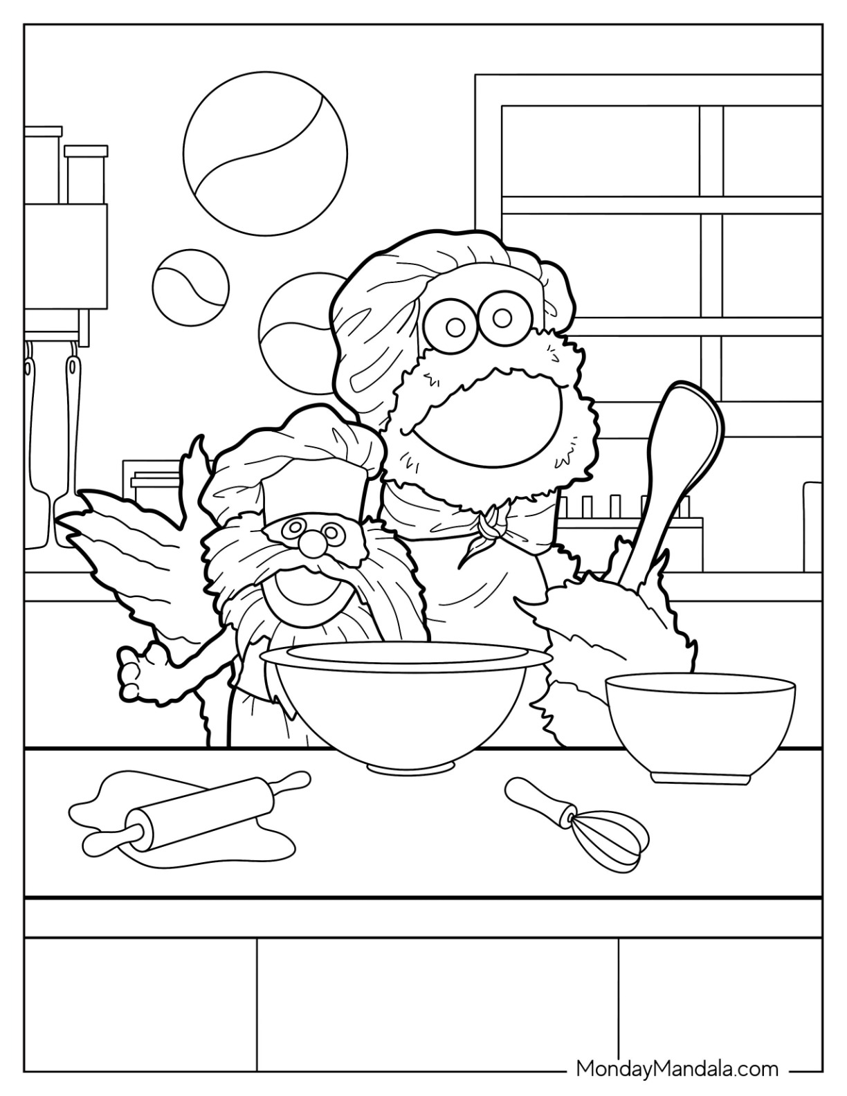 Cookie monster coloring pages free pdf printables