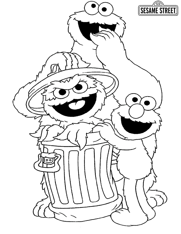 Sesame street coloring pages printable for free download
