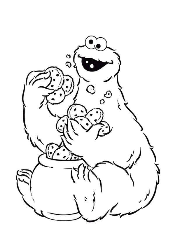 Get this sesame street coloring pages free printable