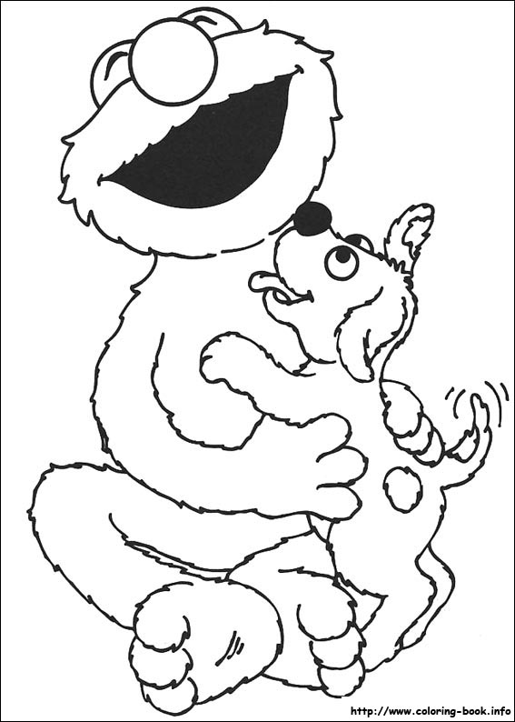 Sesame street coloring picture
