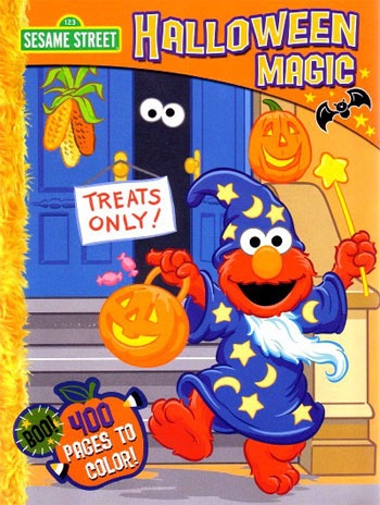 Sesame street halloween magic coloring books at retro reprints