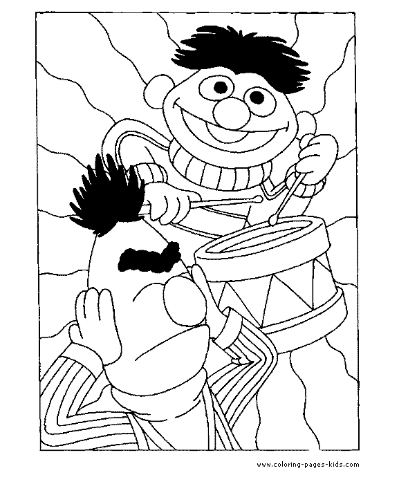 Sesame street color page
