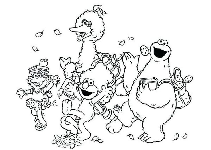 Printable sesame street coloring pages pdf