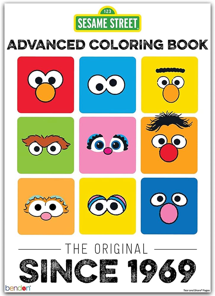 Sesame street advanced coloring book toys games