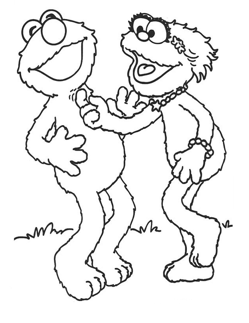 Free printable elmo coloring pages for kids