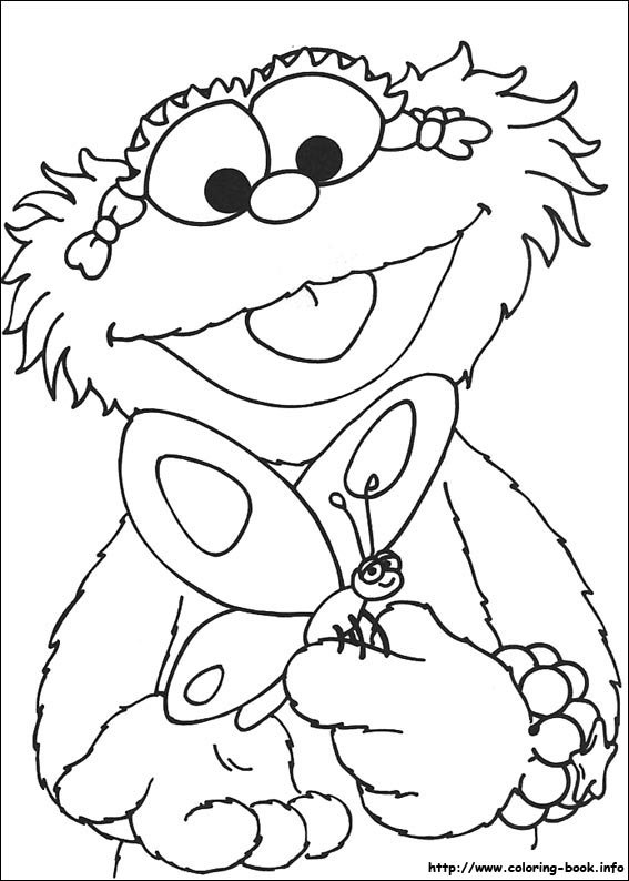Sesame street coloring picture