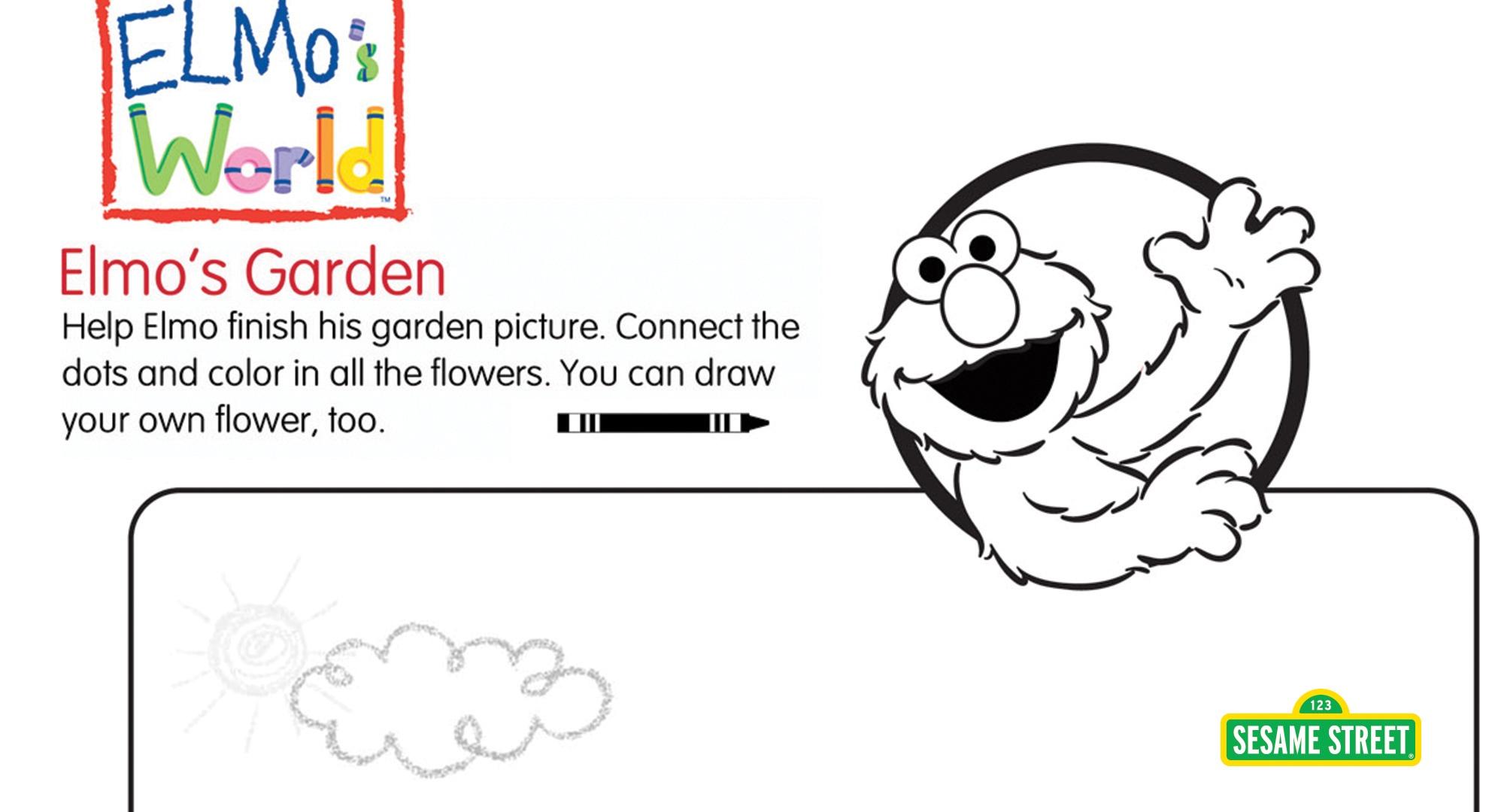 Elmos world elmos garden printable sesame street pbs learningmedia