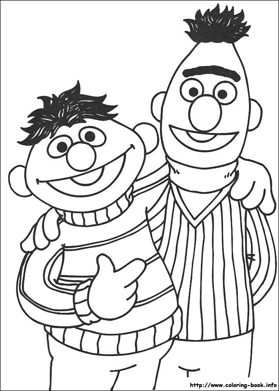 Sesame street coloring picture