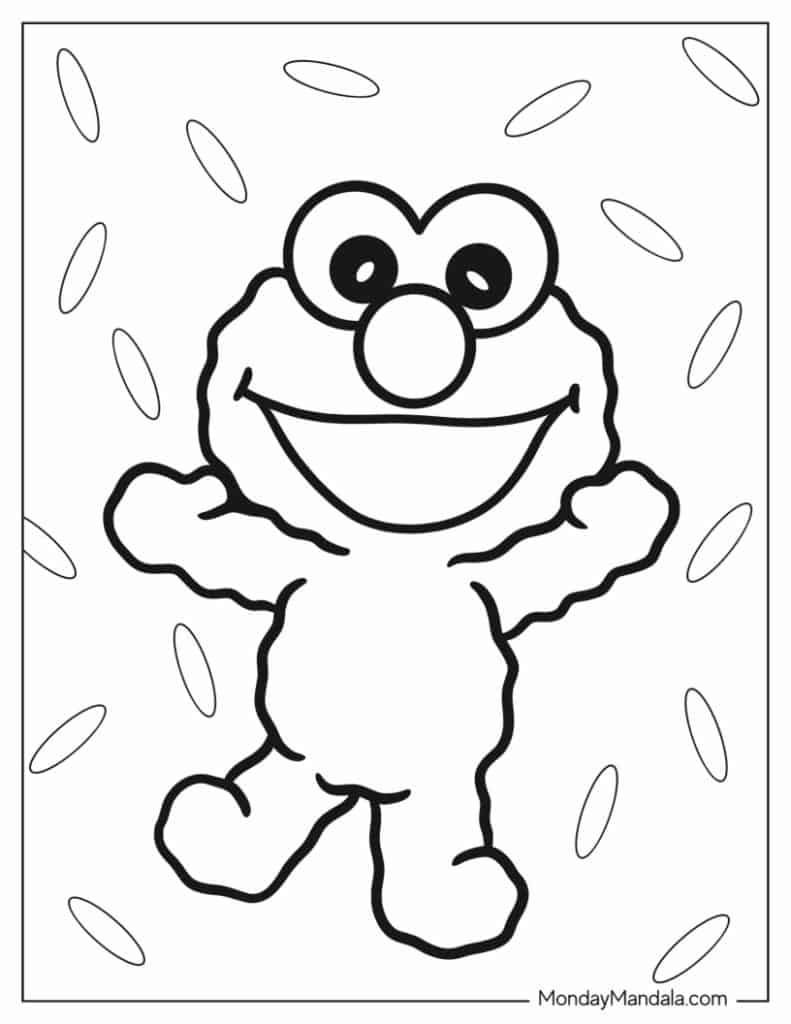Sesame street coloring pages free pdf printables