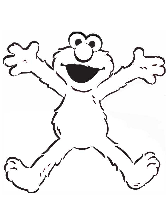 Sesame street coloring pages elmo