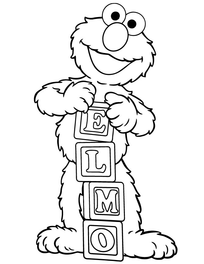 Free elmo printable coloring pages download high