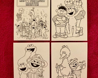 Vintage childrens book lot sesame street lot of books grover big bird oscar grouch bert ernie snuffleupagus cookie monster