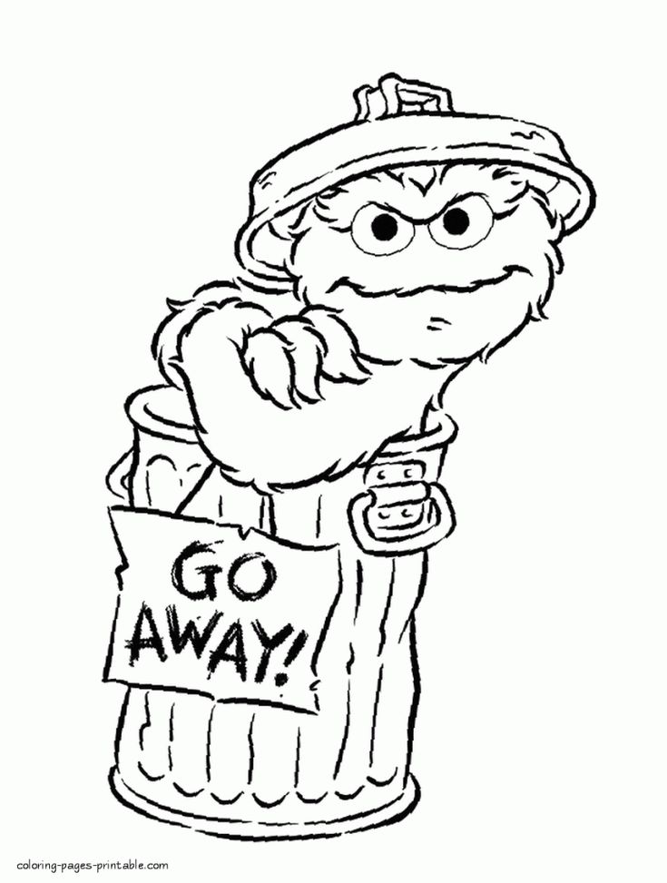 Printable coloring pages sesame street coloring pages cartoon coloring pages monster coloring pages