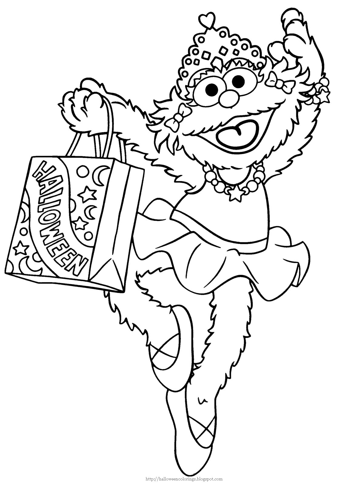 Coloring page sesame street cartoons â printable coloring pages