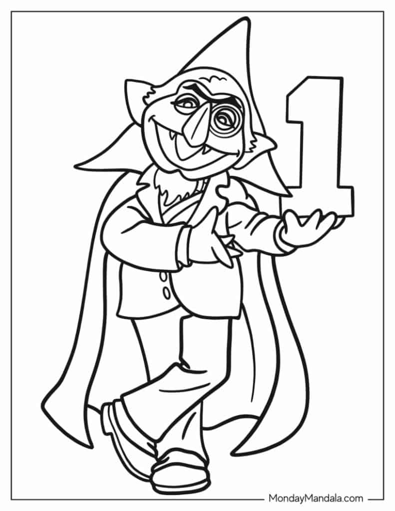 Sesame street coloring pages free pdf printables