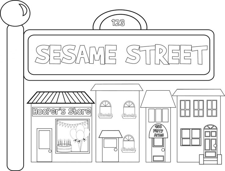 Printable coloring pages sesame street coloring pages sesame street sesame street signs