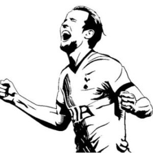 Harry kane coloring pages printable for free download