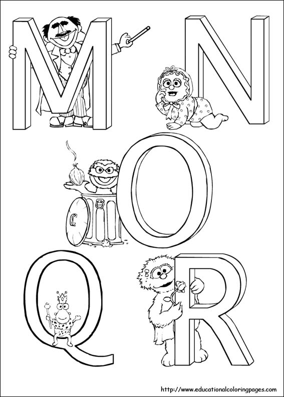 Sesame street coloring