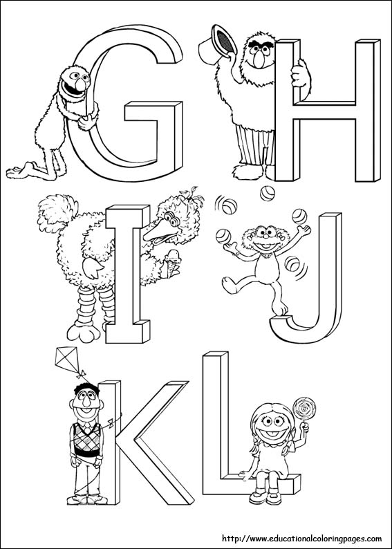 Sesame street coloring