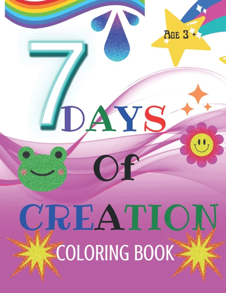 Days of creation coloring book days of creation coloring book for young children the story is easy to follow making it perfect for kids to learn about gods creation also