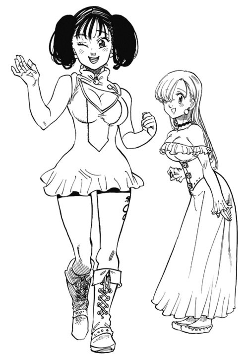 Elizabeth diane colouring seven deadly sins amino