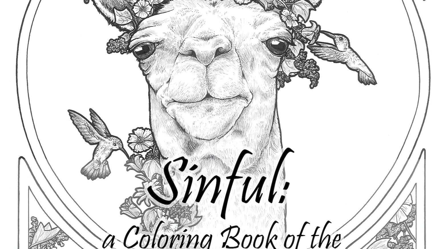 Sinful a coloring book of the seven deadly sins by lindsey kahn â