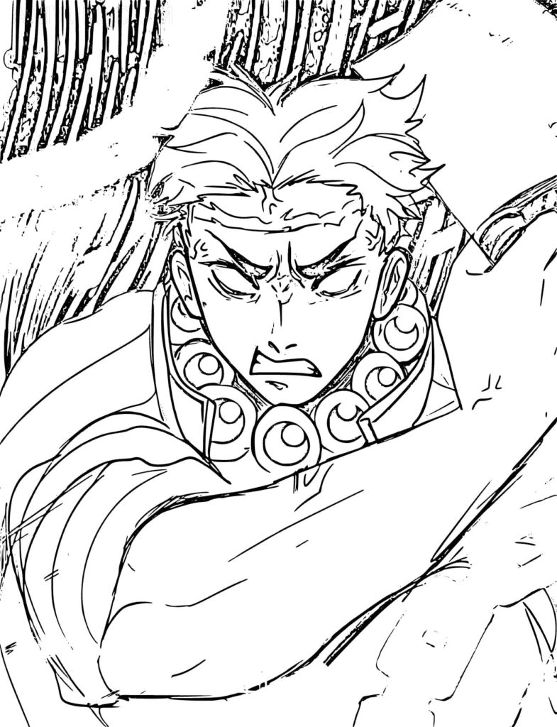 Gyomei himejima coloring pages printable for free download