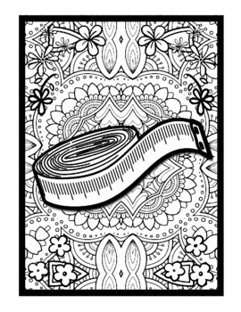 Sewing mindfulness mandala coloring pages textile printable coloring sheets pdf