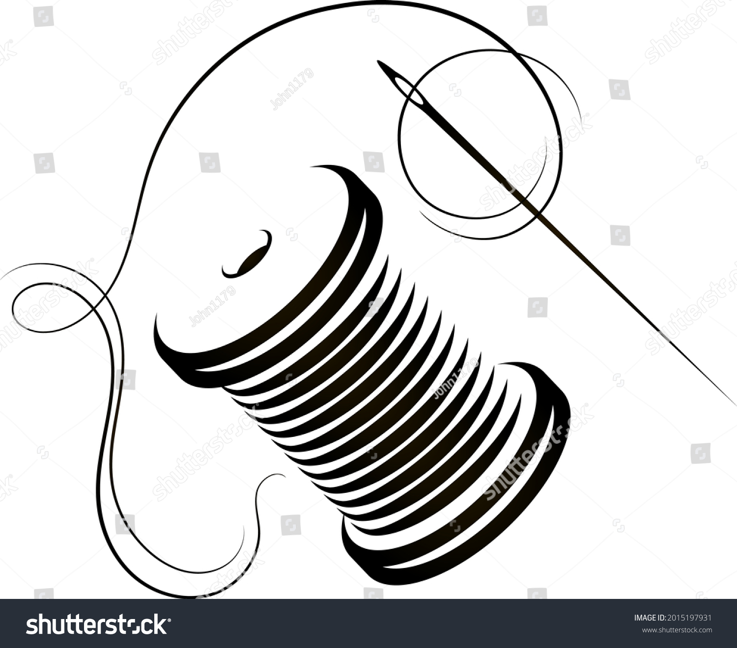 Thread spool over royalty