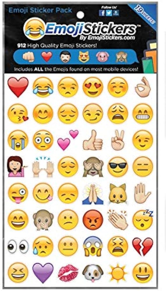 Emoji stickers