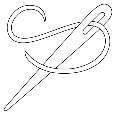 Sewing needle emoji coloring page free printable coloring pages
