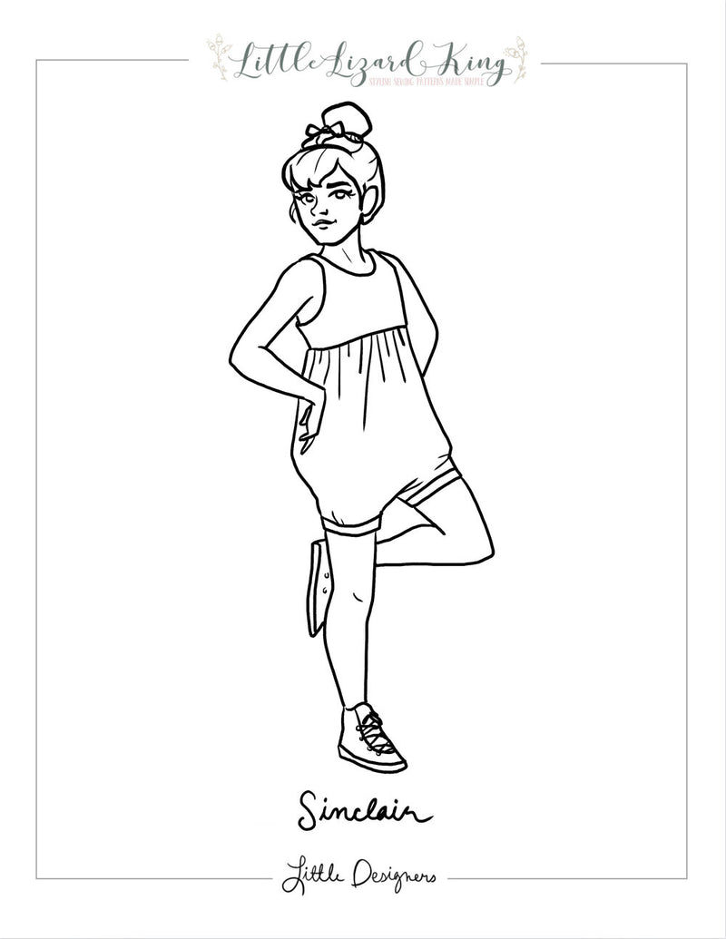 Sinclair coloring page â little lizard king