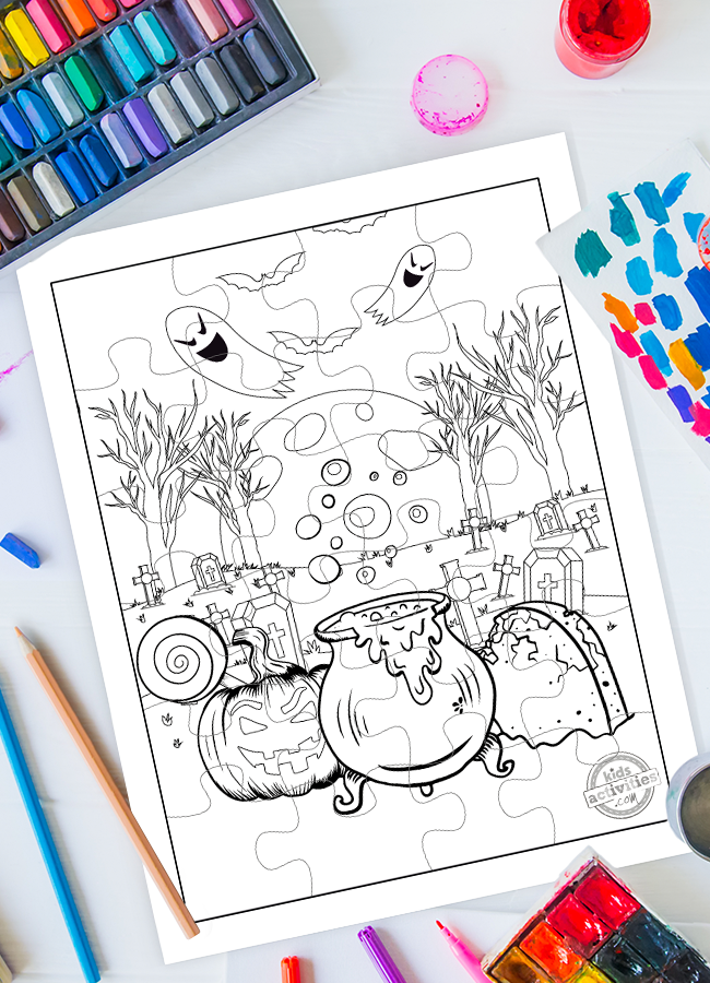 Download these free printable halloween puzzles for kids