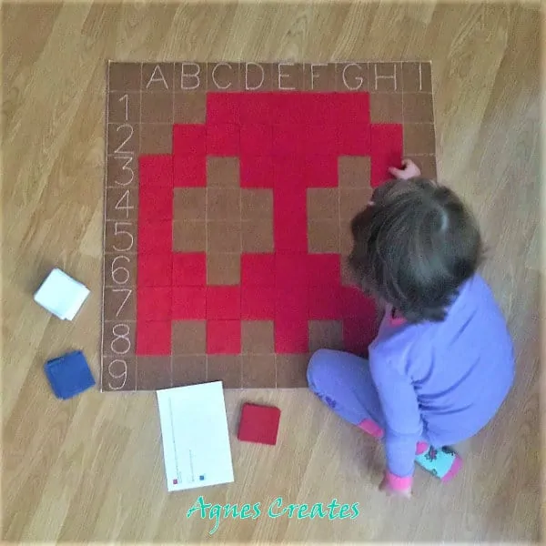 Felt puzzle game pattern diy project