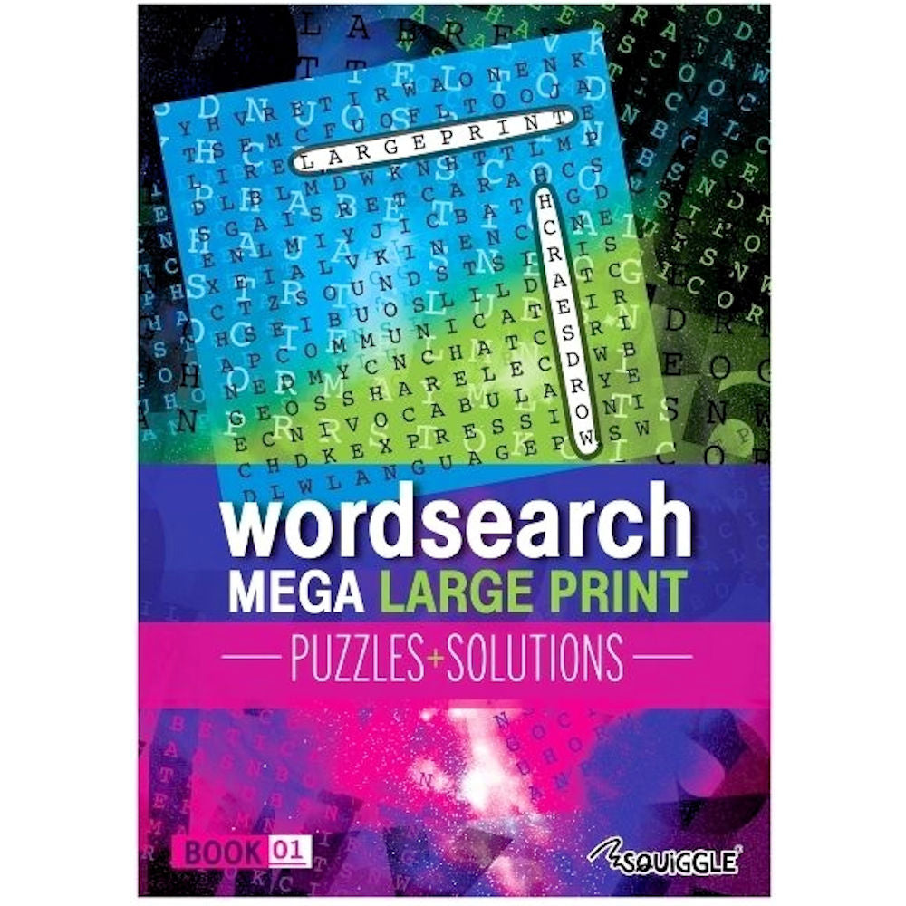 A mega large print modern word search book ditzy doll