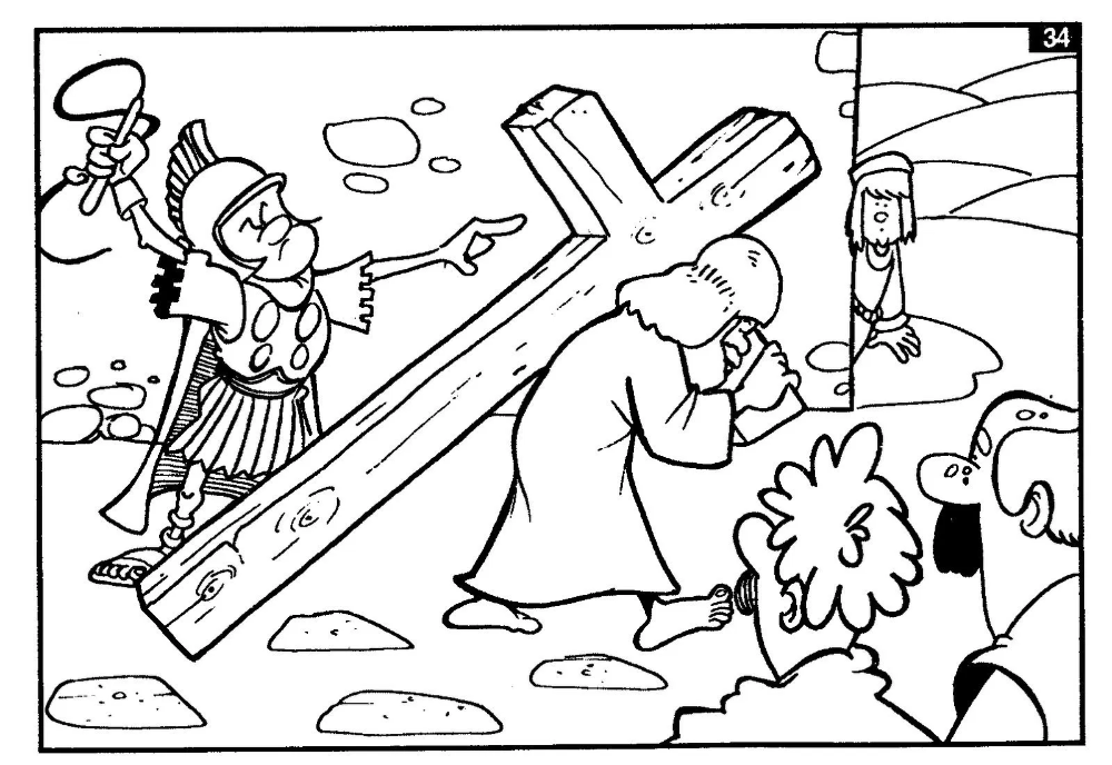 Desenhos da sexta feira santa pa colorir e imprimir