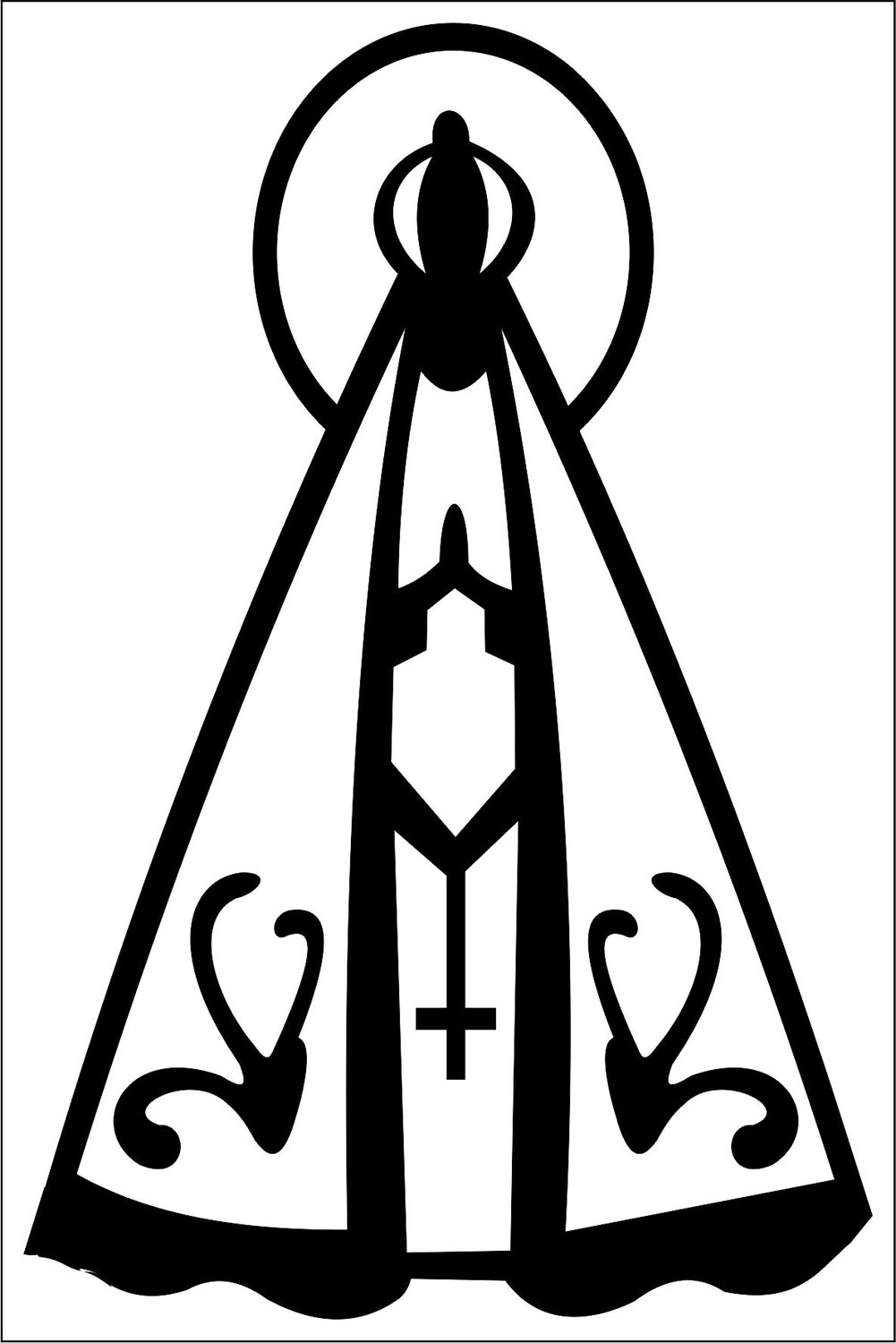 Kit adesivo de nossa senhora da conceiãão aparecida