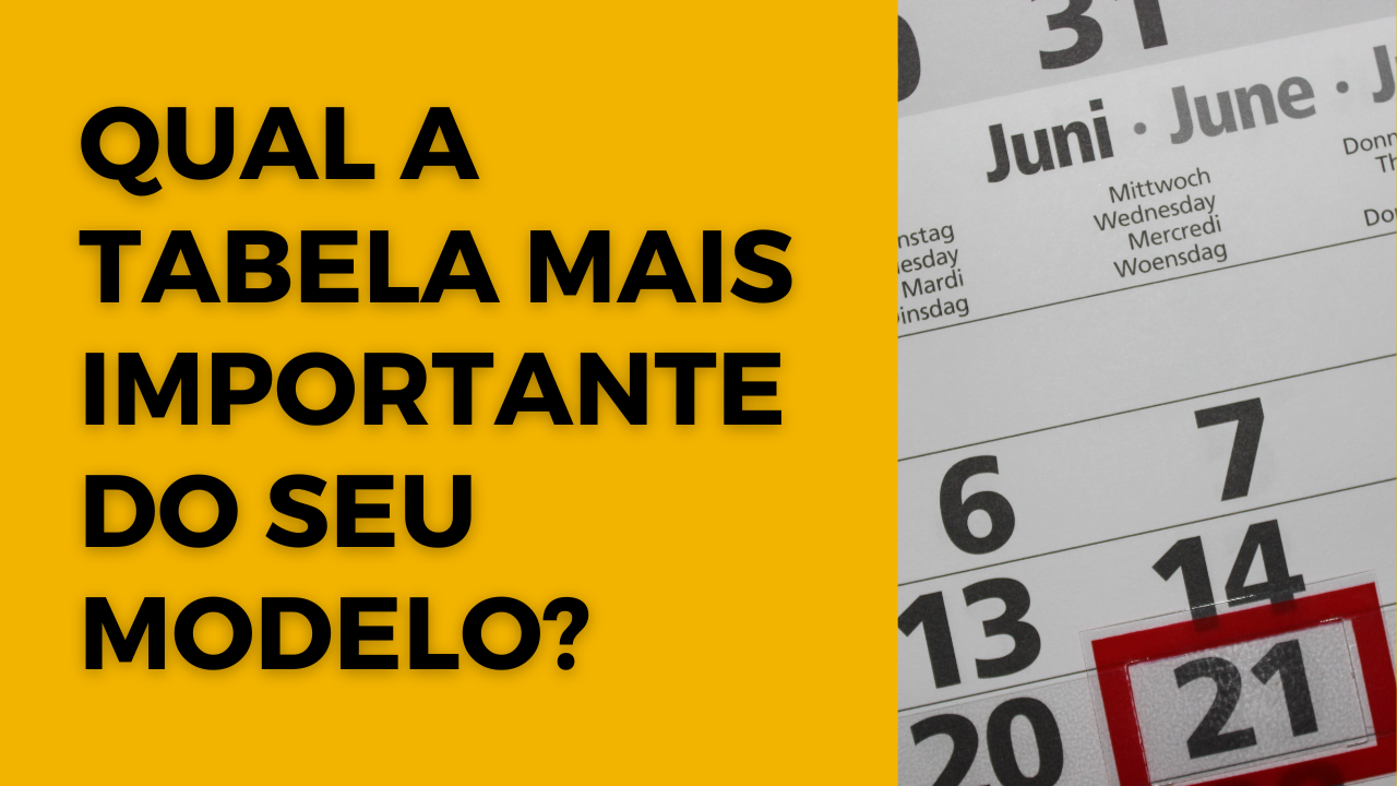 Dimcalendario a tabela mais importante do seu modelo no power bi