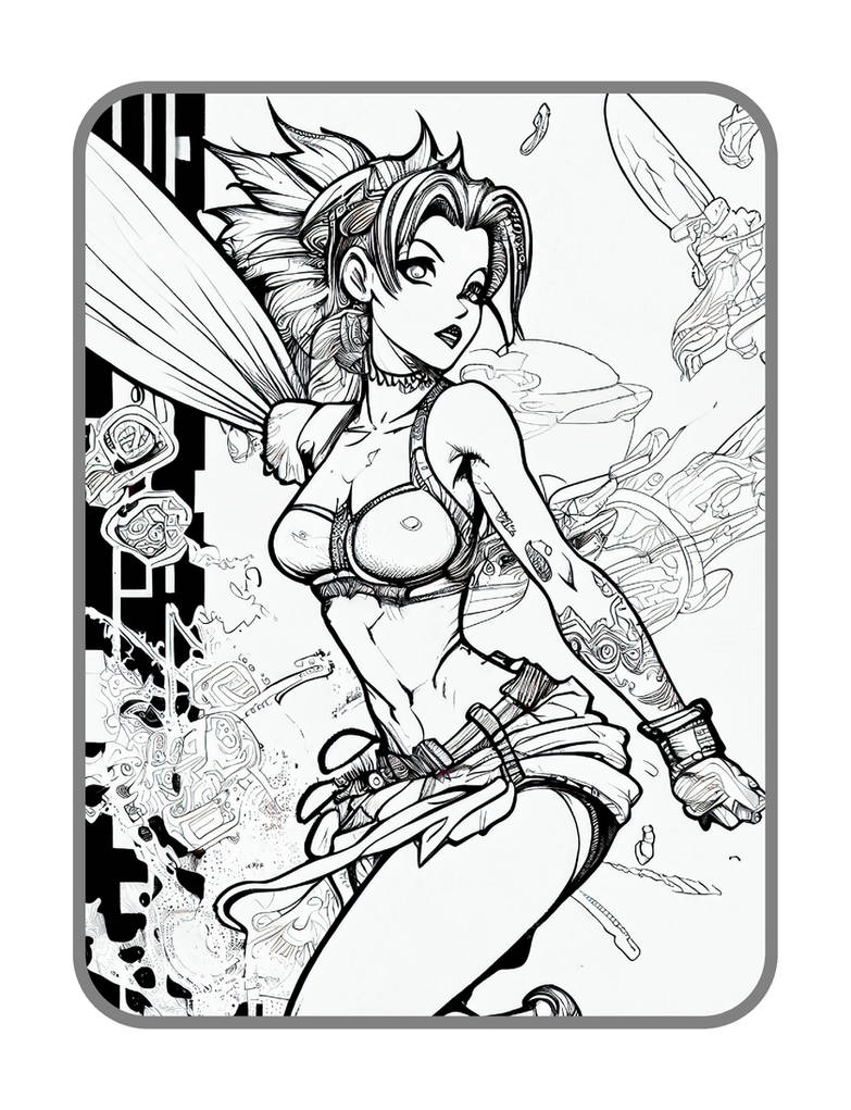 Anime coloring pages in premium quality by coloringbooksart on