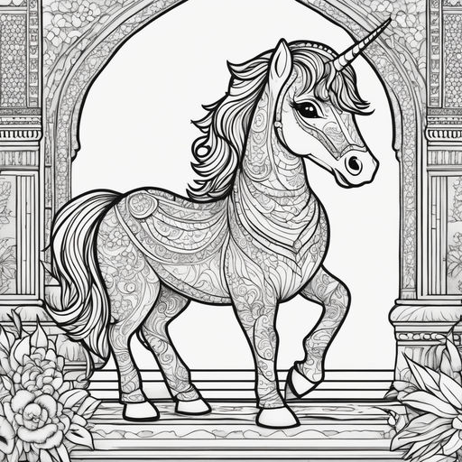 Adult coloring book page of a sexy thick woman