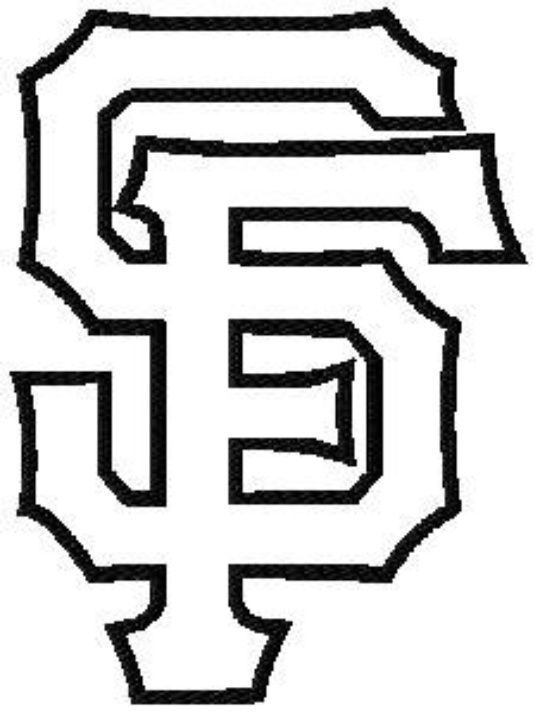 Sf giants logo coloring page sf giants logo sf giants san francisco giants logo
