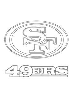 Ersfreestencil san francisco ers logo coloring page football coloring pages san francisco ers logo coloring pages to print