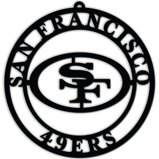 San francisco ers silhouette logo cutout circle â fan creations ga