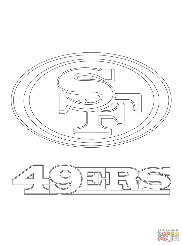 San francisco ers logo coloring page free printable coloring pages san francisco ers logo football coloring pages san francisco ers