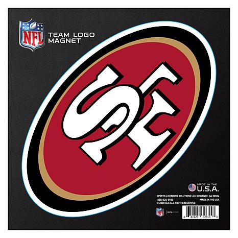 Officially licensed nfl san francisco ers large team logo magnet
